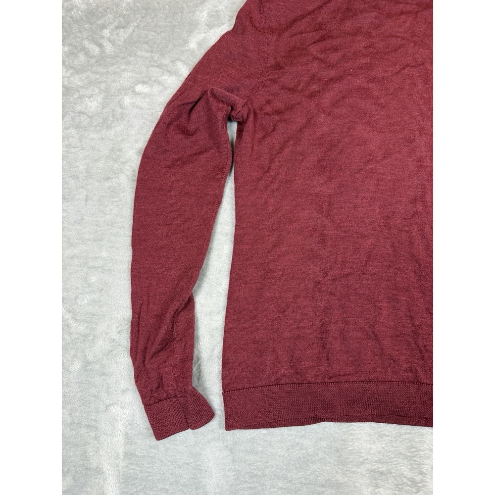 Brooks Brothers Merino Wool Turtleneck Sweater Womens Small Burgundy Long Sleeve - Picture 9 of 12